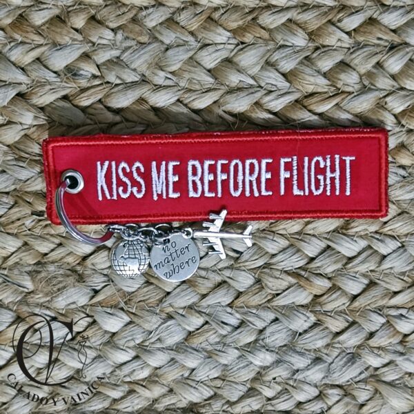 Llavero Kiss Me Before Flight - Imagen 3