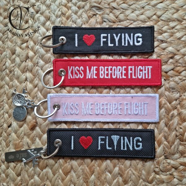 Llavero Kiss Me Before Flight - Imagen 5