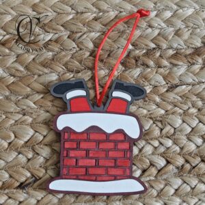 Adorno Navidad Chimenea