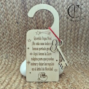 Adorno Navidad Llave Papá Noel