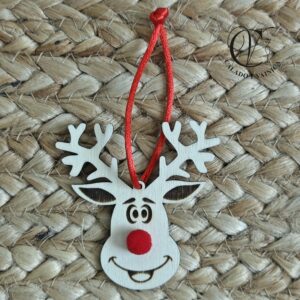 Adorno Navidad Reno Pompón