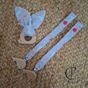 Pack mordedor + chupeteros animales del mar